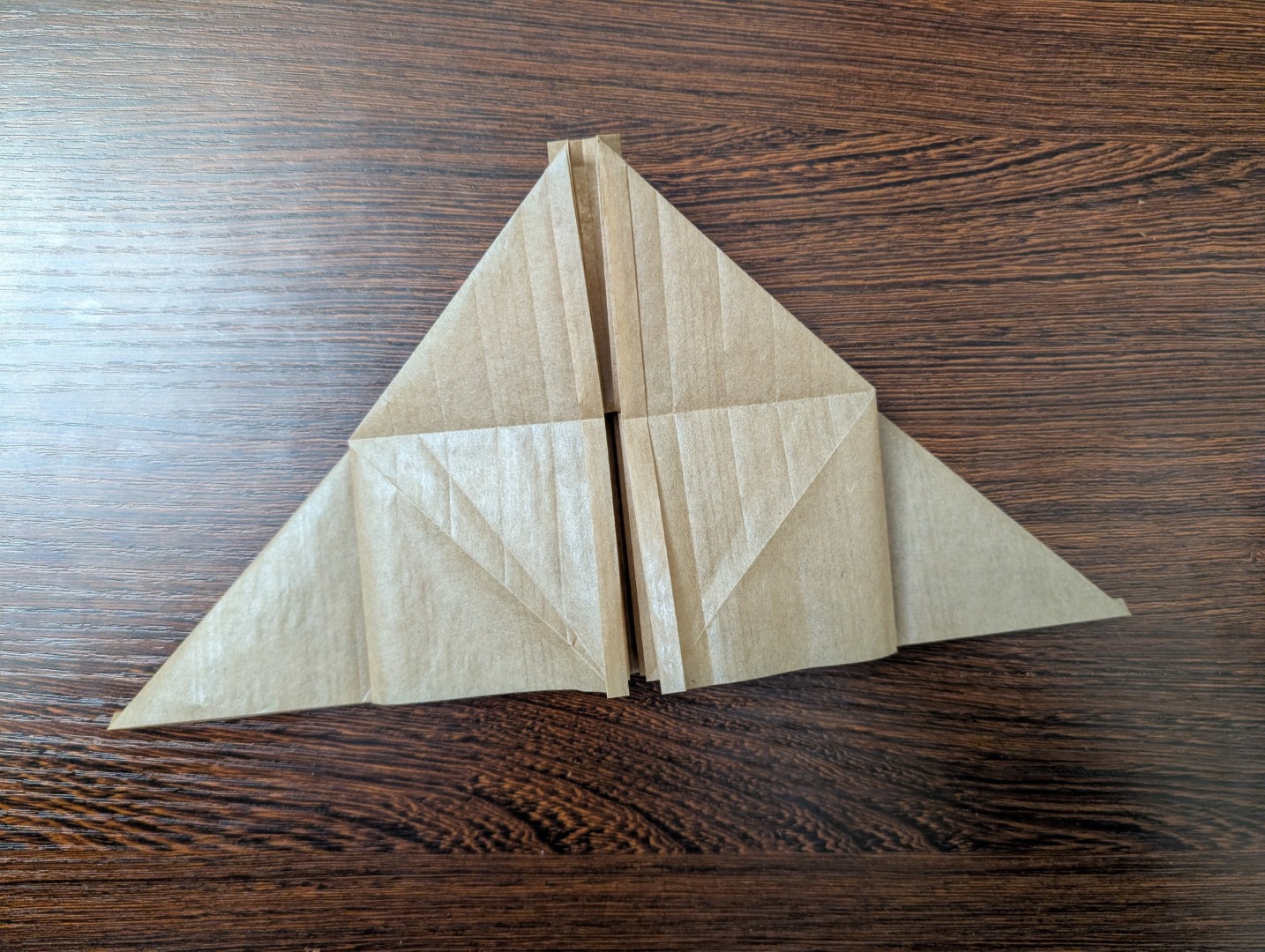 unfinished kraft paper model